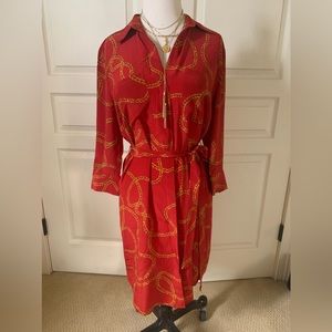 L’Agence Chain Shirt Dress